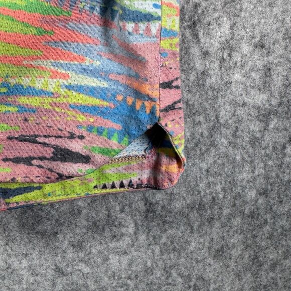 Municipal Shirt Mens Size Large Pink Short Sleeve Polo Sport Tech Zigzag Mesh - Picture 7 of 12